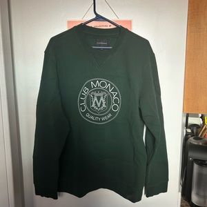 Brand new dark green Club Monaco sweater